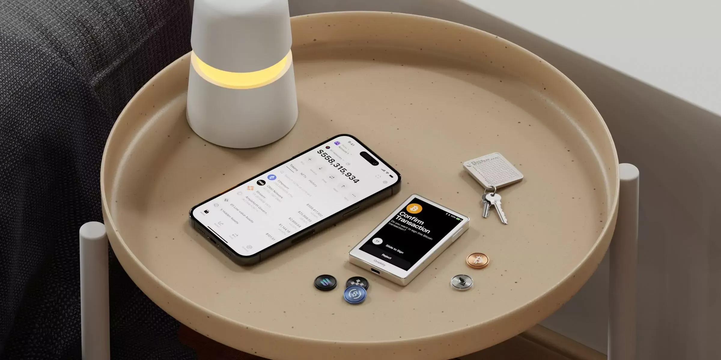 OneKey App 桌面端移动端与浏览器扩展协作展示